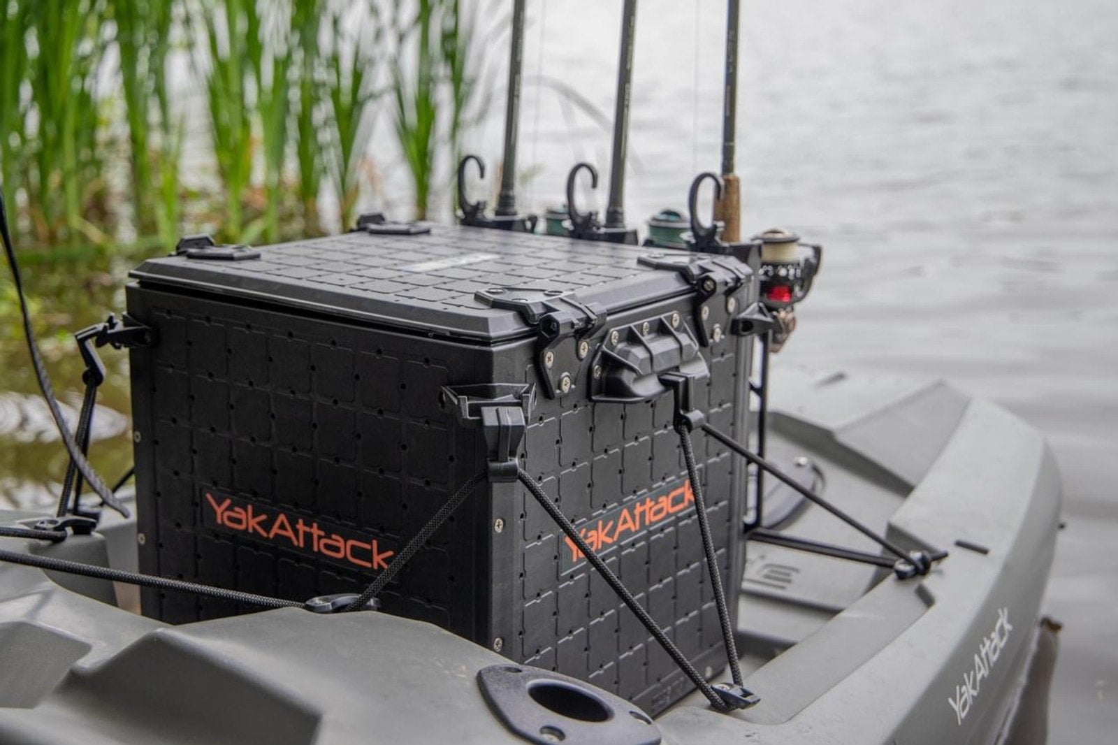 Elevate Your Kayak Fishing Setup with YAKATTACK BlackPak Pro Kayak Fishing  Crate